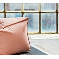 thumbnail image 3 of Gouchee Home Loft Felt Ottoman Pouf – Salmon Faux Felt Bean Bag Footstool with Polystyrene Bead Filling, Removable Shell & Machine Washable for Living Room or Office, 3 of 6
