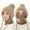 Khaki, variant on Chanana 3 in 1 Beanie Hat with Scarf and Mask, Women's Outdoors Windproof Scarf Hat, Knitted Ski Mask Set, White