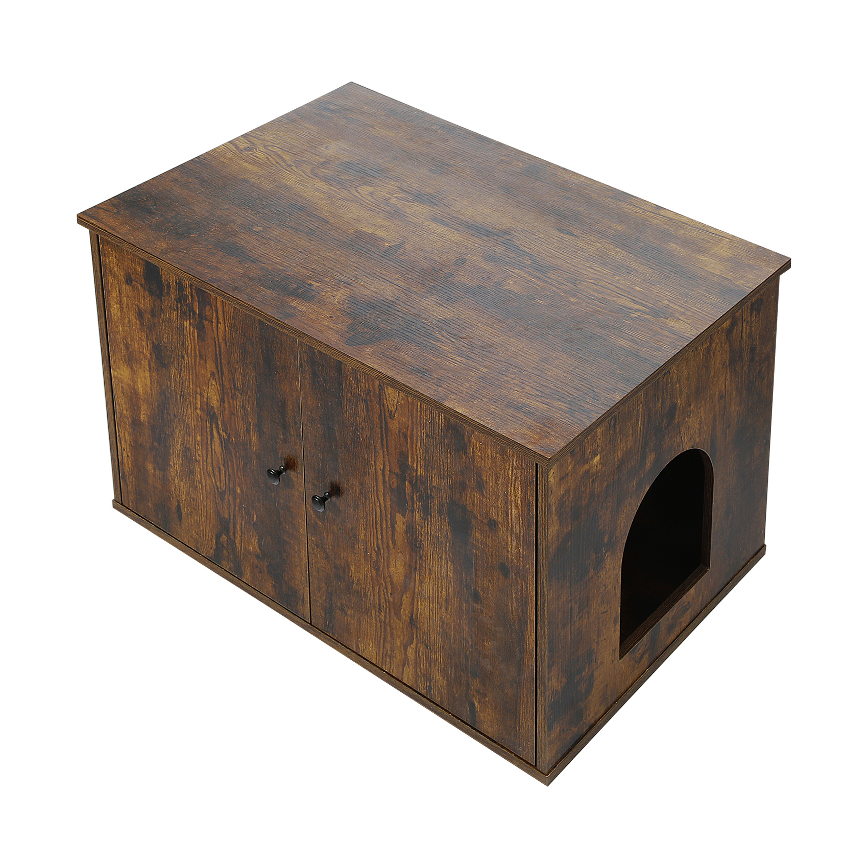 TCHome Cat Litter Box Enclosure Wooden Pet House End Table