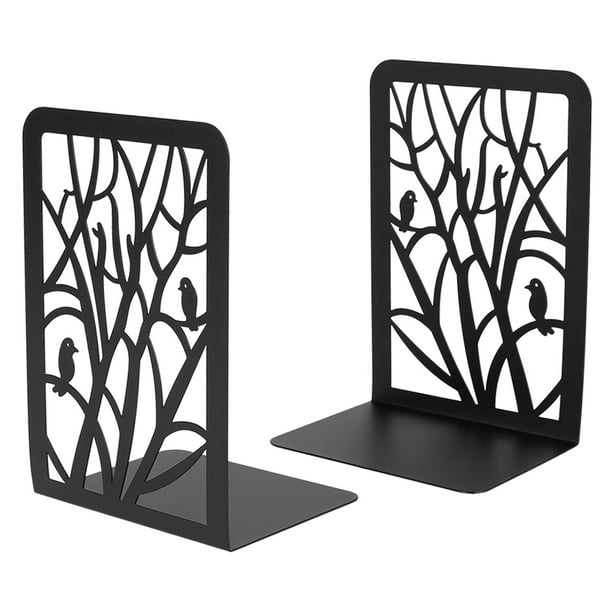Willstar Book Ends Bookends for Shelves Heavy Duty Metal NonSkid