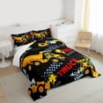 thumbnail image 3 of Homewish Cartoon Truck Bedding Comforter Set 2pcs for Kids Children Teens,Car Theme Twin Comforter Sets Microfiber,Kawaii Tractor Breathable Bedding Set,Ultra Soft Home Decor, 3 of 8