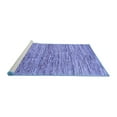 thumbnail image 2 of Ahgly Company Machine Washable Indoor Rectangle Abstract Blue Modern Area Rugs, 4' x 6', 2 of 4