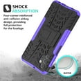 thumbnail image 6 of Galaxy A32 5G Case,Samsung A32 5G Case,with HD Screen Protector, [Shockproof] Tough Rugged Dual Layer Protective Case Hybrid Kickstand Cover for Samsung Galaxy A32 5G (Purple), 6 of 6