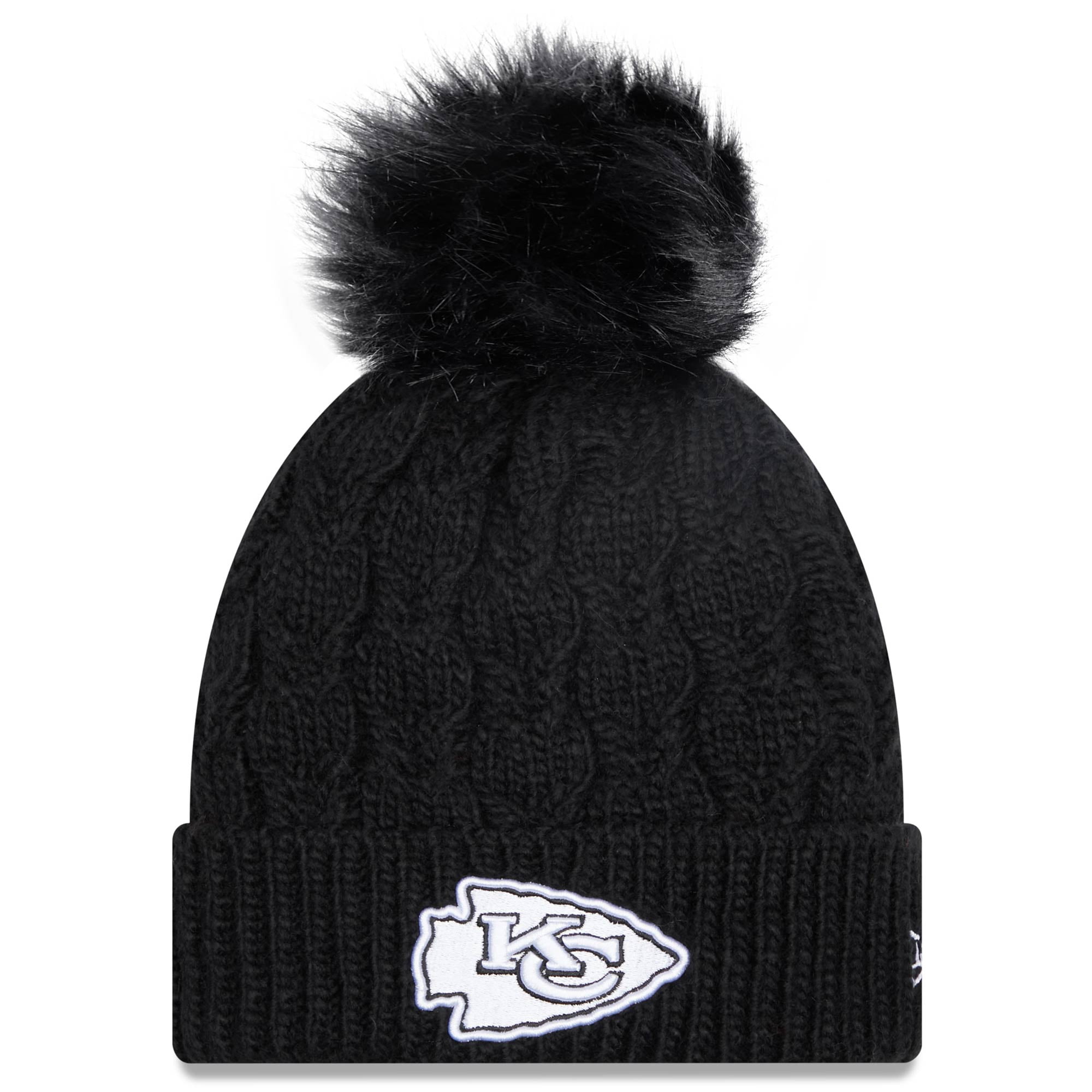 Flurry Cable Cuffed Knit Hat 