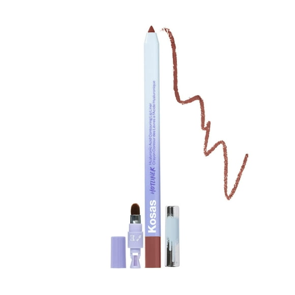 Delineador de labios Kosas Hotliner retráctil con brocha y afilador