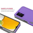 thumbnail image 3 of for Samsung Galaxy A13 5G Heavy Duty Armor Shockproof Tough Hybrid Dual Layer Rubber Drop Protection Soft Bumper Rugged Protective Phone Cover 2 IN 1 Case for Galaxy A13 5G -Purple, 3 of 6