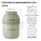 thumbnail image 2 of 4 En 1 Cortador De Tabletas Portátil Puede Moler Pastillas Xtellar verde, 2 of 3