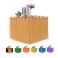 thumbnail image 2 of Raindrops 276x75CM Hawaiian Party Table Skirt Plastic Desk Skirt for Luau Party Decoration (Colorful), 2 of 4
