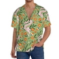 thumbnail image 3 of Haiem Snake And Floral Men's Casual Shirts Short Sleeve Button Down Shirts Fashion Textured Summer Beach Shirt-Medium, 3 of 7