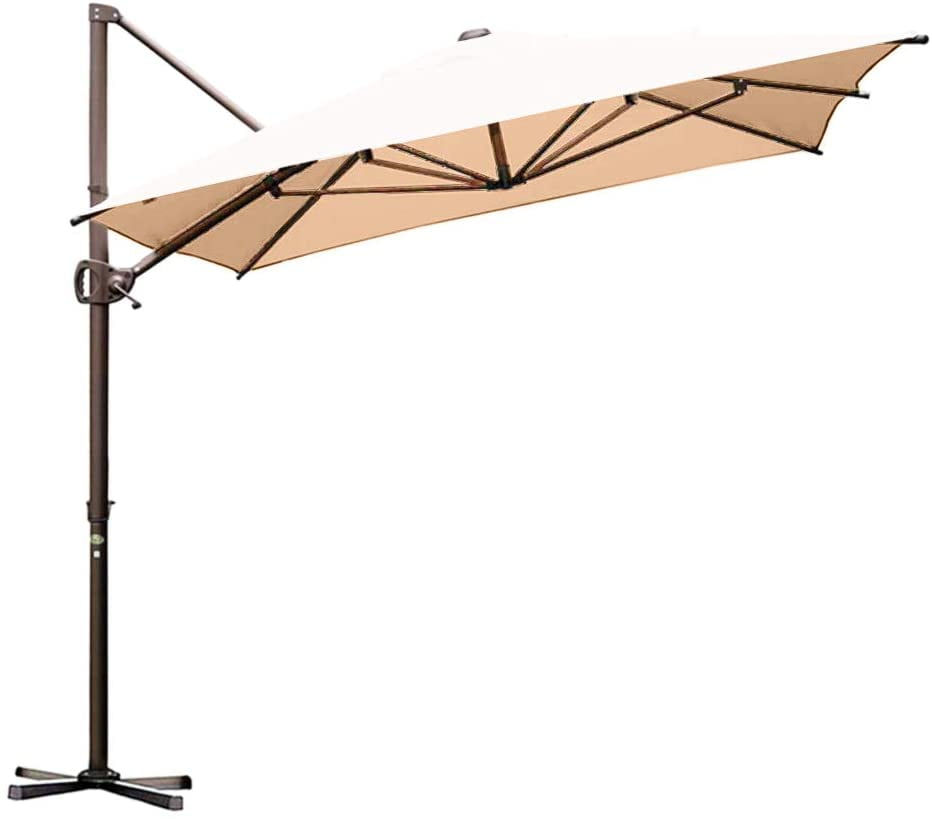 Abba Patio 12.5 x 8ft Offset Patio Umbrella Rectangular ... on {keyword}