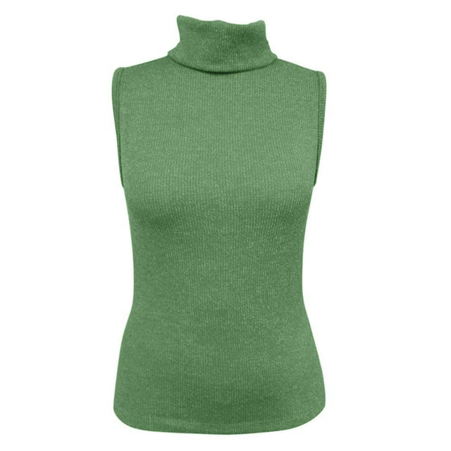 Blusa George Sin Manga para Mujer Militar Talla G