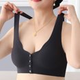 thumbnail image 6 of Annhoo Silk Bras for Women Plus Size Seamless Front Closure Bras Comfort No Underwire Push up Underwear, 6 of 9