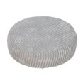 thumbnail image 2 of Removable Washable Round Bar Stool Chair Seat Cushion Cover Stretchable Seat Covers, 13. inch Diameter - Light Grey, 2 of 2