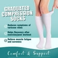 thumbnail image 2 of LOVEVER 6 Paires Bas de Compression pour Femmes et Hommes - Idéal pour la Circulation Course Athlétique Récupération Infirmière Voyage, 2 of 7