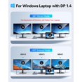 thumbnail image 4 of Estación de acoplamiento Selore 12 en 1 USB C con 3 monitores triples HDMI, 4 of 8