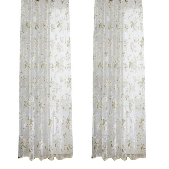 BEADCEST Window Curtains for Living Room Polyester Fiber Light Filtering 1Pcs