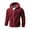 Wine, variant on Chiccall Men's Fuzzy Jackets Soft Warm Fleece Zip Up Plushy Hoodie Long Sleeve Fall Winter Casual Knitted Sweater Coats with Pocket