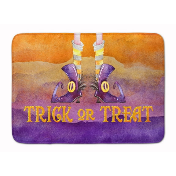 Halloween Trick Witches Feet Machine Washable Memory Foam Mat