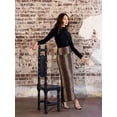 thumbnail image 2 of Women's 24Seven Comfort Apparel Animal Print Foldover Waist Maxi Skirt Color: Wine Multi Size: LARGE, 2 of 5