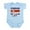 Sky Blue, variant on - Soccer Flag Costa Rica Infant Bodysuit - Baby Light Bodysuit, Size Newborn - 24 Months