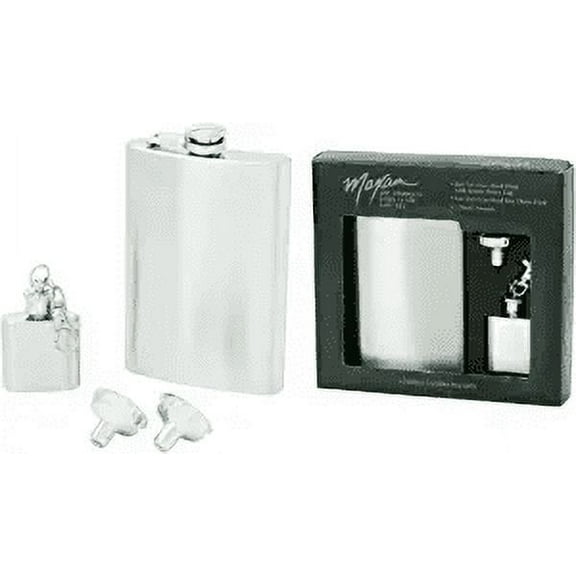 4PC SS FLASK GIFT SET