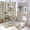 style-1394, variant on 4 Pcs Shower Curtain Sets Vintage Beach Scene Bathroom Shower Curtain Set with Rugs Summer Vacation Beach Bathroom Decor Sets for Bathroom Decor 72inch X 72inch