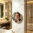 thumbnail image 6 of Linnome Anti Fog Wall Mirror Punch Free Shatterproof Vanity Makeup Mirror Waterproof Fog Resistant Bathroom Mirror for Bathroom Decor, 6 of 8