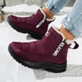 thumbnail image 7 of Bnwani Womens Boots,Winter Boots,Stability,Non-slip,Slip-on,Water-Resistant,Wine,43(US:9.5), 7 of 7