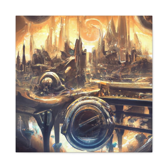 Futurist Steampunk Dream - Canvas