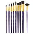 thumbnail image 2 of KINGART&reg; Studio All-Purpose Art, Craft & Hobby Synthetic Paint Brushes, Set of 10, 2 of 5
