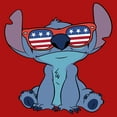 thumbnail image 2 of Boy's Lilo & Stitch American Flag Sunglasses Stitch Graphic Tee Red Large, 2 of 4