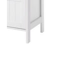 thumbnail image 4 of Benjara BM209185 Plank Style Wooden Bathroom Cabinet with 2 Drawers & 1 Open Shelf, White, 4 of 5