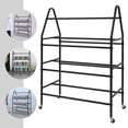 thumbnail image 3 of ToppiJoy 4 Tier Printer Filament Storage Rack, Rolling Filament Spool Holders Racks with Wheels, Heavy Duty Metal Shelf for ABS/PLA/TPU/Nylon, for Studio Office Workshop, 3 of 15
