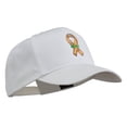 thumbnail image 5 of Army Support Ribbon Embroidered Cap - White OSFM, 5 of 5