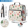 thumbnail image 3 of Haosy 3 Ring Zipper Binder with Shoulder Strap Waterproof Trapper Keeper 2 Inch D-Ring 500 Sheets Capacity, Marry Christmas Tree Gift, 3 of 8