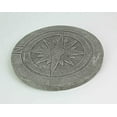 thumbnail image 2 of Nautical Compass Rose Design Natural Gray Finish Round Cement Stepping Stone / Wall Hanging 10.25 Inch, 2 of 4