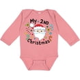 thumbnail image 3 of Inktastic My Second Christmas Santa with Candy Canes Boys or Girls Long Sleeve Baby Bodysuit, 3 of 5
