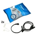 thumbnail image 2 of HQRP 2-Pack Acoustic Tube Earpiece PTT Throat Mic Headset for BAOFENG UV-5RA / UV-5RB / UV-5RC / UV-5RE, 2 of 8
