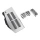 thumbnail image 1 of Ofertas Únicas 4 Pcs Cubiertas de Pedal de Acelerador Manual para Volkswagen Polo 2009-2017 Acero Inoxidable Tono Plateado, 1 of 1