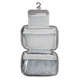 thumbnail image 1 of Unique Bargains Neceser de Viaje Neceser de Maquillaje Colgante con Compartimentos Resistente al Agua Plegable Gris, 1 of 1