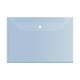 thumbnail image 2 of A4 Transparent Document Bag | Thickened Plastic Waterproof Fastener Pouch | Snap Closure File Folder | Heat-Sealed Edges | Holds 200 Sheets | 325x230mm | White/Green/Blue/Yellow/Red | Single Pack, 2 of 5