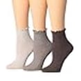 thumbnail image 3 of Tipi Toe Womens Elegant Ruffle Trim Ankle Socks 6-Pack, 3 of 8