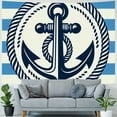 thumbnail image 4 of GOSMITH Wall Hanging Vintage Anchor Nautical Theme Decorative Tapestry Painting, 4 of 6