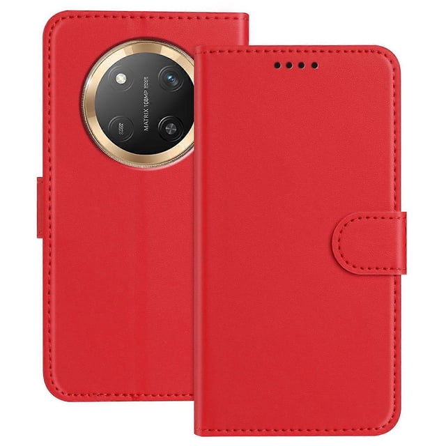 For Honor X9c 5G Honor X60 Pro 5G Honor Magic7 Lite 5G Leather Case Wallet Stand Solid Color Anti Dr