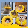 thumbnail image 4 of SHAR Yellow Elizabethan Collar Post Surgical Protective Collar for Cats Pet Recovery Collar Adjustable, 4 of 5
