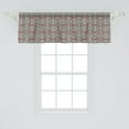 thumbnail image 2 of Ambesonne Geometric Window Valance, Hourglass Pattern, 54" X 18", Multicolor, 2 of 3