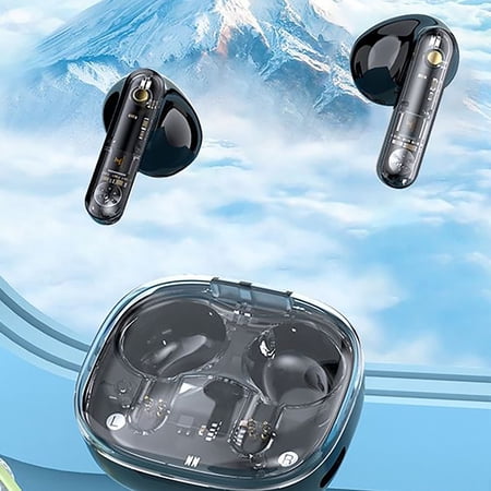 Wireless Earbuds Noise Cancelling Earphones  20H Playtime  HD Bass Sound  Comfort Fit  Microphone for ios Android for Sports/Calls (Black)