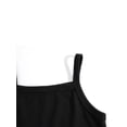 thumbnail image 5 of FEORJGP Kids Little Girl's Basic Cami Dress Toddler Square Neck Casual Dress Tight Fitted Solid Color Spaghetti Strap Dress Infant Baby Fashion Simply Cute Summer Dress for Daily Party, 5 of 5