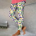 thumbnail image 2 of QATAINLAV Yoga Leggings for Women Mardi Gras Casual High Waisted Tummy Control Workout Leggings 2025 Carnival Fancy Mask Printed Tight Pants Vacation Sale Multicolor XL, 2 of 4