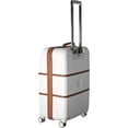 thumbnail image 1 of DELSEY Paris Chatelet Valise Rigide 24 Pouces à Carreaux-Moyenne, Blanc Champagne, 1 of 5